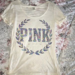 Pink! Sequin tee